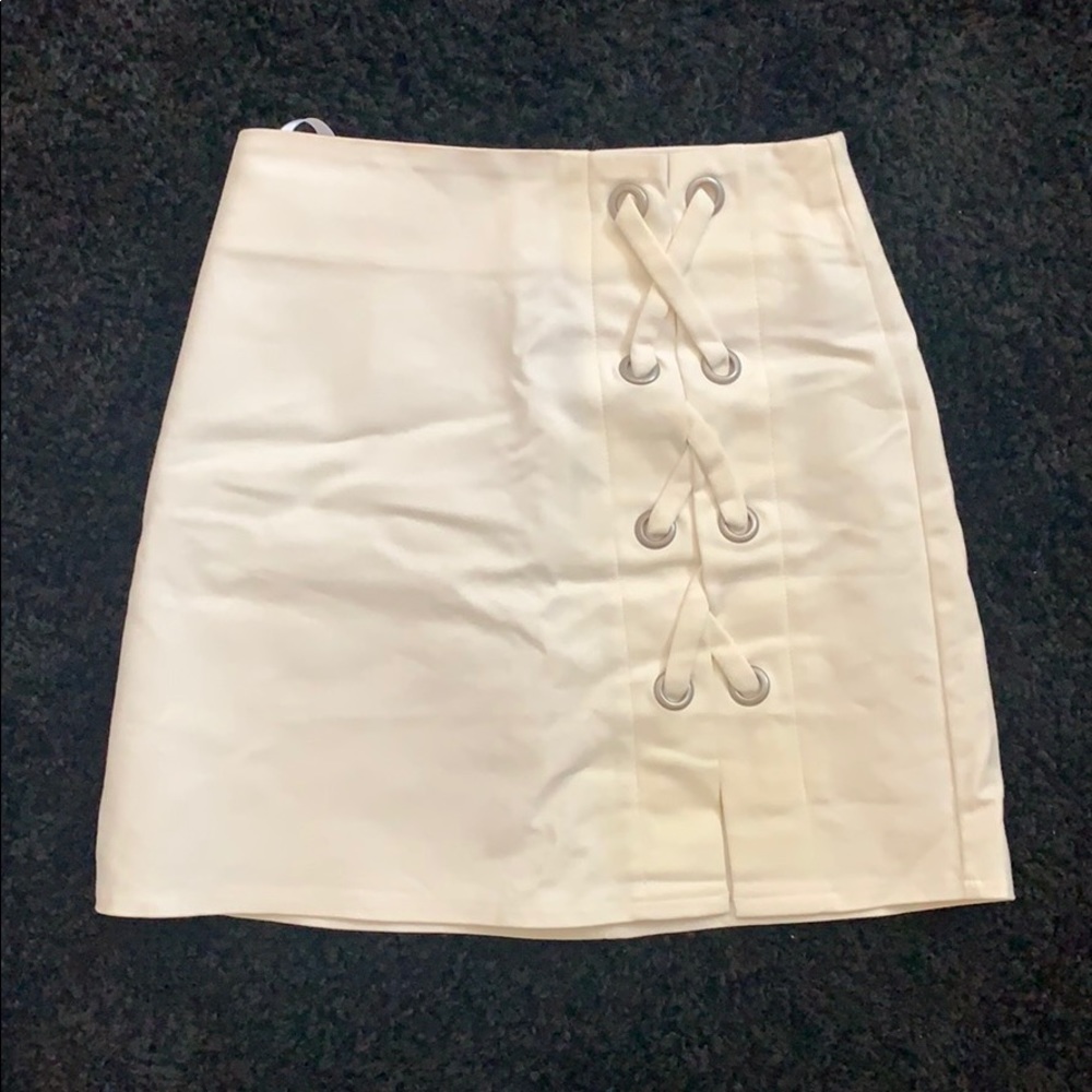 White skirt